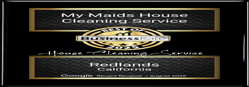 Our Business Rate Award for best business in Redlands, My Maids for 2025